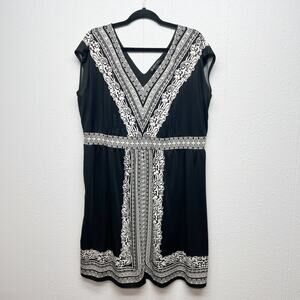 INC Dress Womens 1X Shift Boho Stretch Feminine Modest Casual Event Minimalist